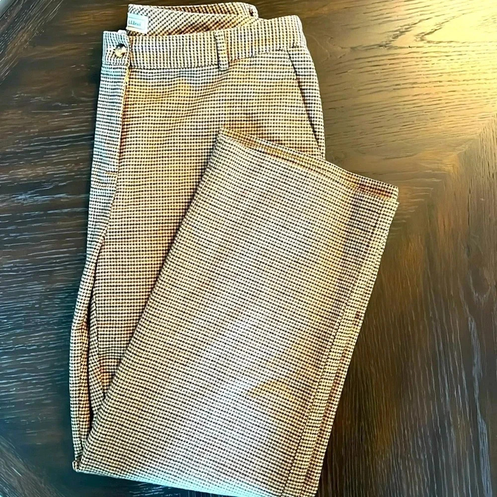 ⭐️LL‎ Bean wide leg lined trousers size 14 petite